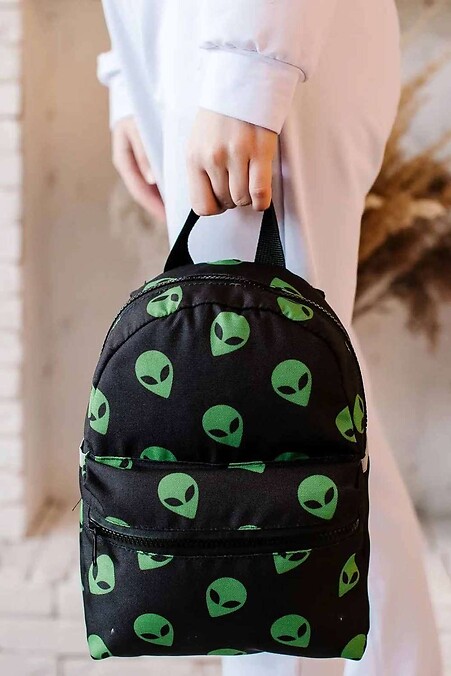 Мини рюкзаки. Рюкзаки. Цвет: зеленый, черный. #8015619