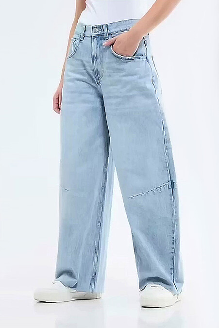 Weite Baggy-Jeans. Jeans. Farbe: blau. #4014634