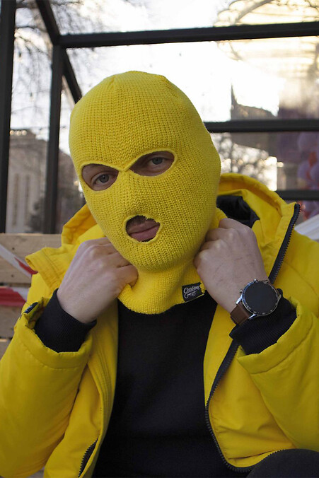 Балаклава Face Off желтая. Балаклавы и кpoр-маски. Цвет: желтый. #8025653