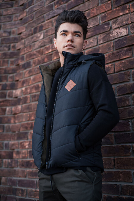 Жилетка двостороння Custom Wear Vest черная/хаки - #8025659