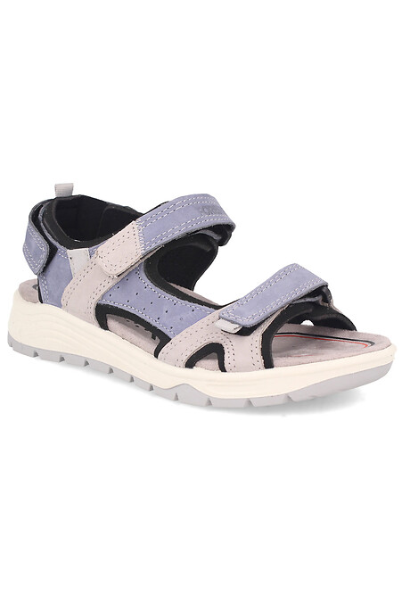 Leather sandals with removable insole. Sandals. Color: beige, purple. #4101680