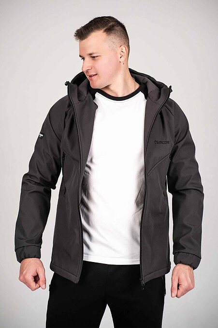 Jacket men's Protection Soft Shell. Outerwear. Color: gray. #8025689