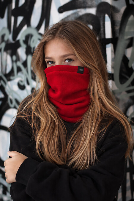 Дитячий Флісовий Баф Для Дівчинки Without Frost Red - #8056691