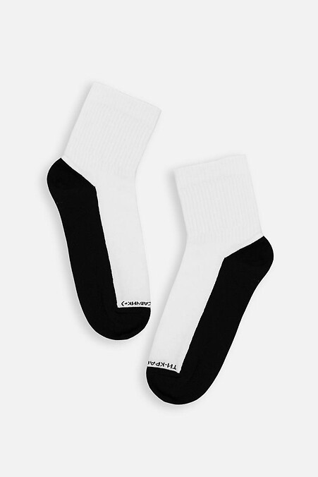 Kurze Socken mit schwarzem Unterteil - #8025692