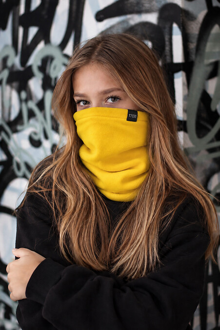 Дитячий Флісовий Баф Для Дівчинки Without Frost Yellow - #8056693