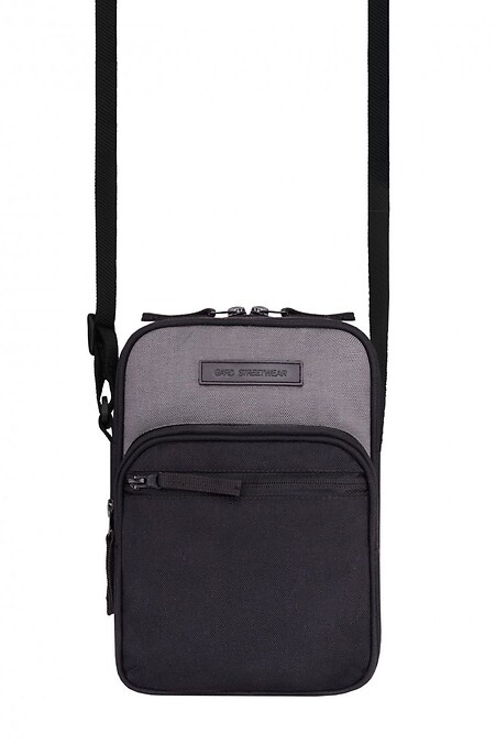 Shoulder Bag DUAL | black with gray 1/20. Crossbody. Color: blue. #8011699