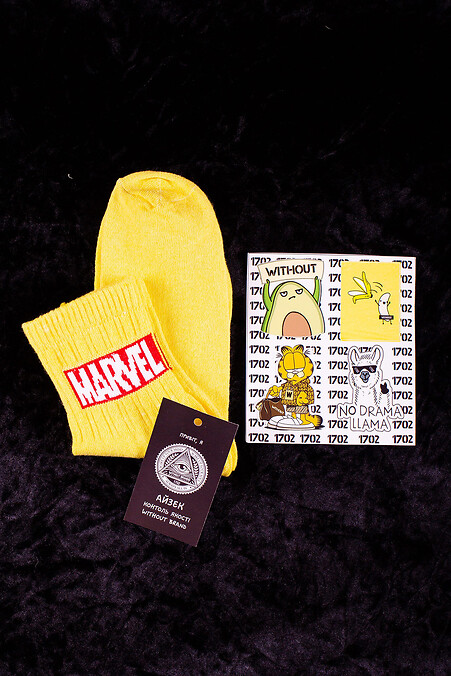 Marvell Yellow socks. Golfs, socks. Color: yellow. #8042701