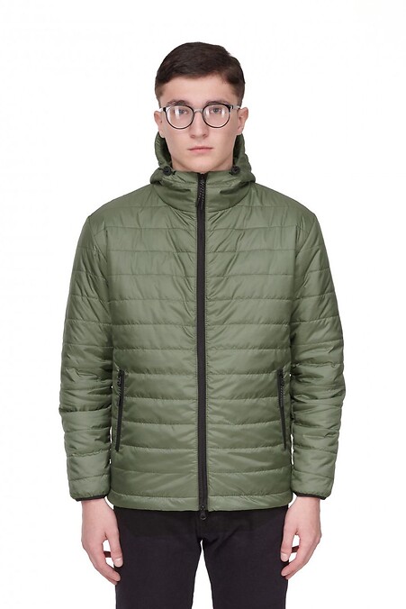 Демисезонная мужская куртка JACKET-150 I хаки 4/21. Верхняя одежда. Цвет: зеленый. #8011706