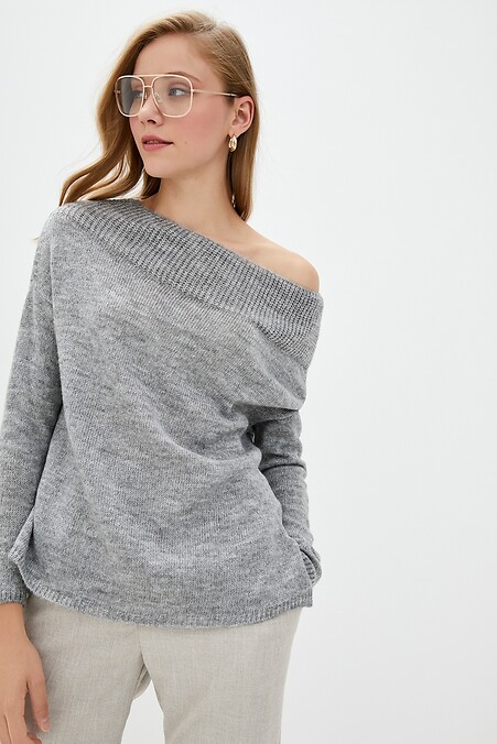 Джемпер жіночий. Кофти і светри. Колір: сірий. #4037707