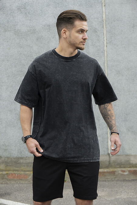 Men's Washed Vintage Oversized Summer T-Shirt Washed - #8049718