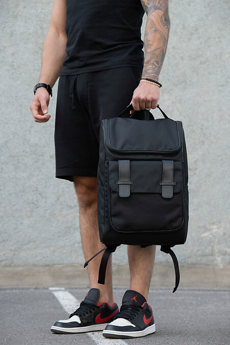 Herren City Jugend Rucksack ELIOT Ohne Laptop Schwarz - #8049724