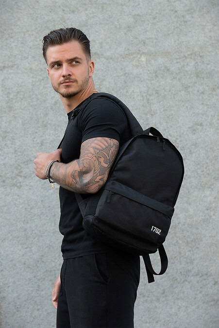 Męski plecak młodzieżowy Urban Youth Briefcase Minic Reflective For Laptop Black - #8049729