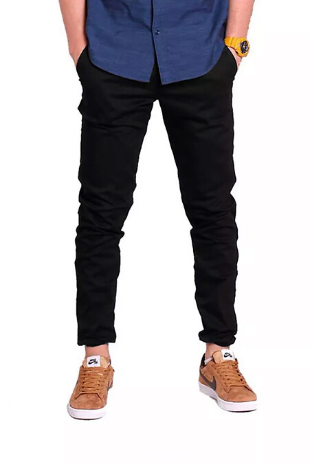 Custom Wear Chinos Double. Spodnie. Kolor: czarny. #8025730
