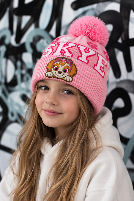 Skye Pink Children's Winter Hat for Girls Insulated with Fleece Without Pop. Hats. #8056739