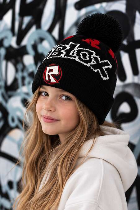 Fleece-Wintermütze für Mädchen - #8056741