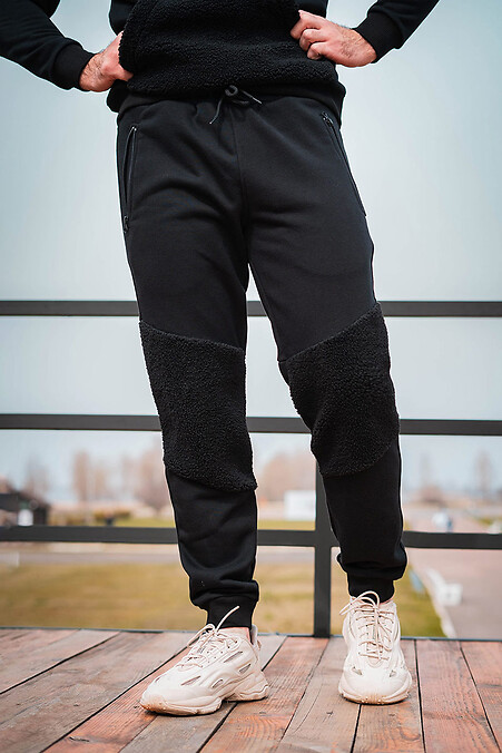 Oversized sports trousers Teddy. Trousers, pants. Color: black. #8025745
