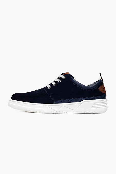 Men's suede sneakers. sneakers. Color: blue. #4205752