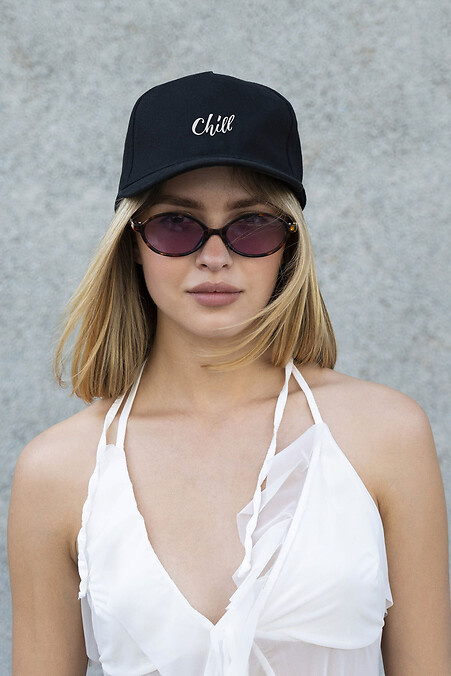 Czapka damska z daszkiem Trucker Printed Chill Black - #8049756