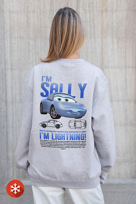 Damska ocieplana bluza polarowa z nadrukiem Sally Gray - #8055757