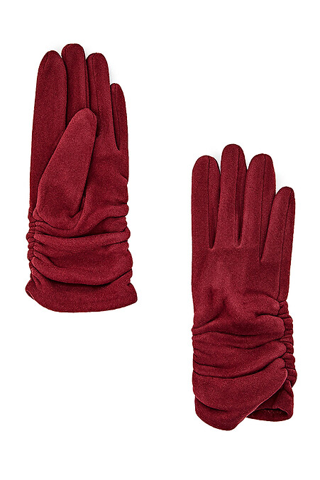 Female gloves. Gloves. Color: red. #4007767