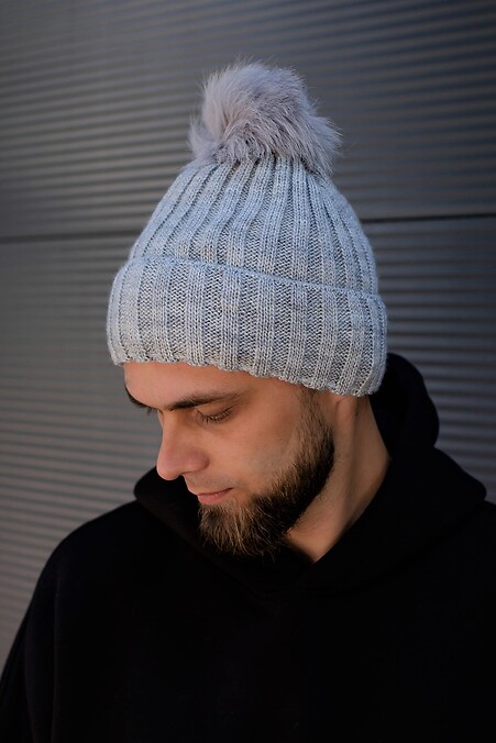 Allgemeine Wintermütze. Hüte. Farbe: grau. #8048801