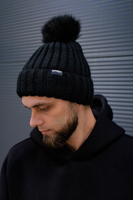Wintermütze mit allgemeinem Logo. Hüte. Farbe: das schwarze. #8048805