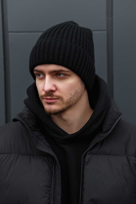 Чоловіча Утеплена Зимова Шапка На Флісі Without Snow Black. Колір: чорний. #8056812