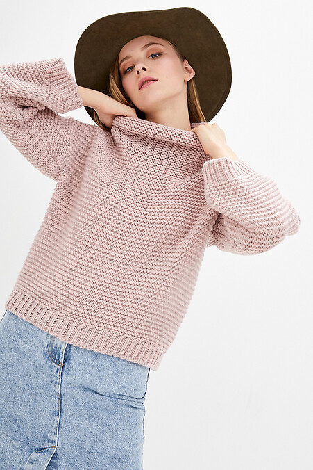 Вязаный свитер Лана. Кофты и свитера. Цвет: розовый. #4036825