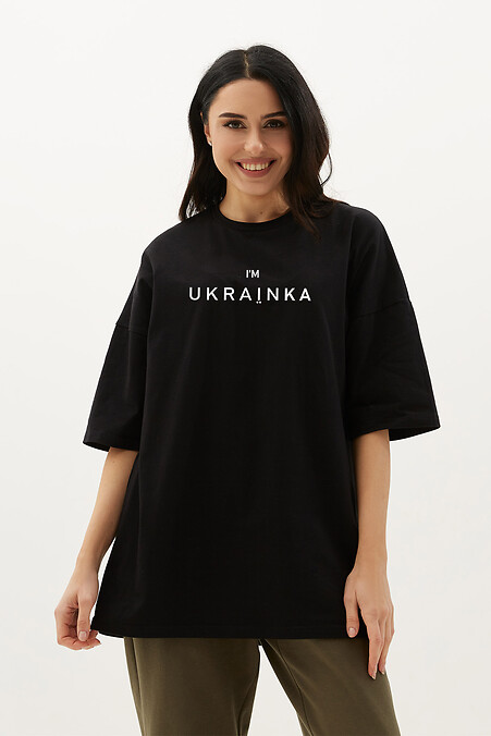 T-shirt  Im_ukrainka. T-shirts. Color: black. #9000834