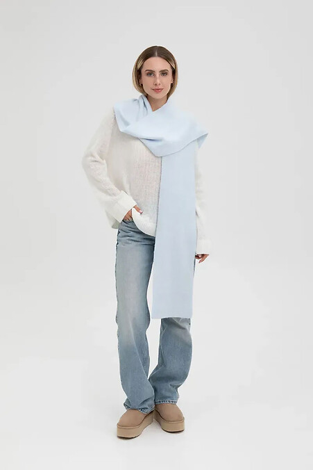 Damen Strickschal in blau - #4038853