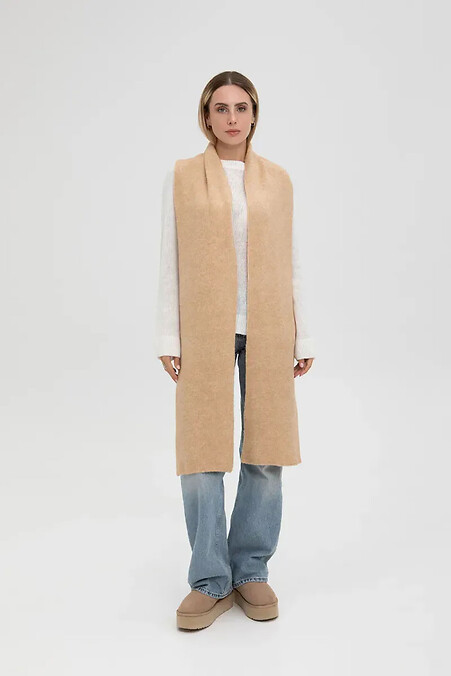Damen Strickschal in beige - #4038854