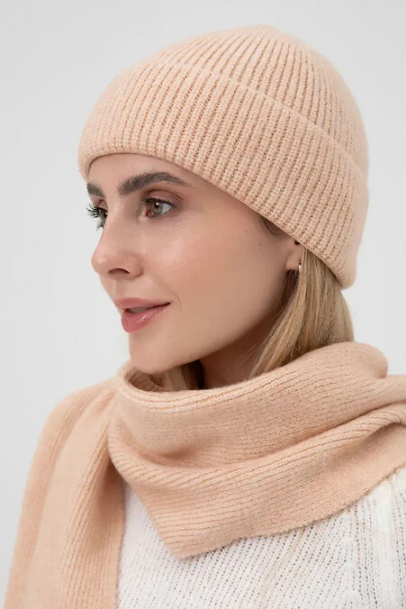 Damen Strickmütze in rosa - #4038856