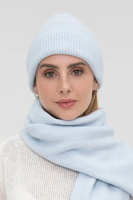 Damen Strickmütze in blau - #4038857