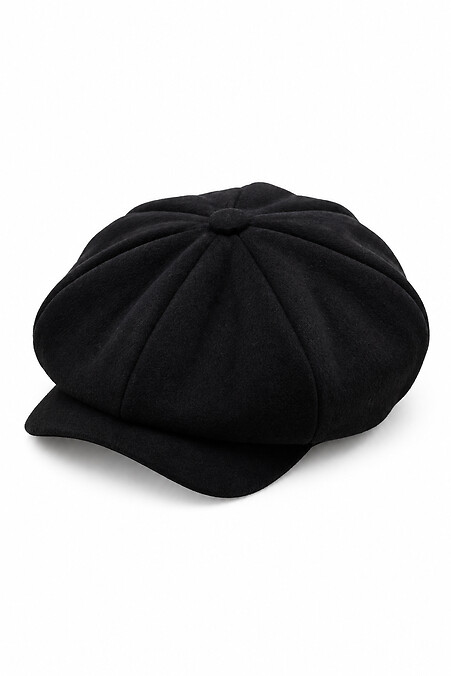 Unisex schwarze Hooligan-Kappe ohne Shelby 27 - #8056861