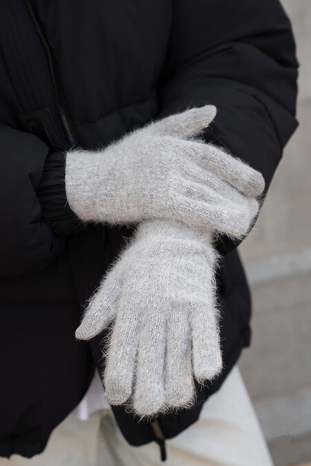 Жіночі теплі зимові сенсорні перчатки рукавиці 5-73  Morgan Gray - #8055889