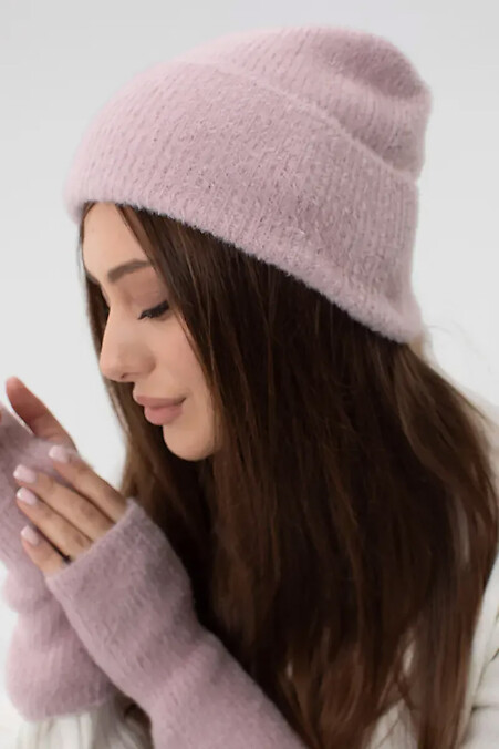 Теплый комплект Шапка и Митенки - #4038913