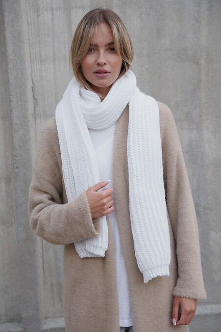 Жіночий Теплий В'язаний Шарф  Carry White - #8055913