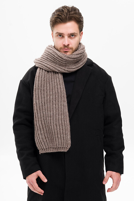 Чоловічий Теплий В'язаний Шарф  Carry Brown - #8055916