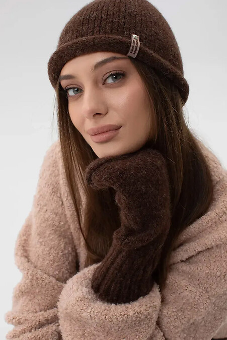 Шапка коричневого цвета - #4038917