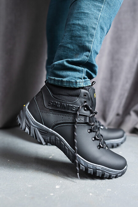 Men's winter sneakers. Sneakers. Color: black. #8018920