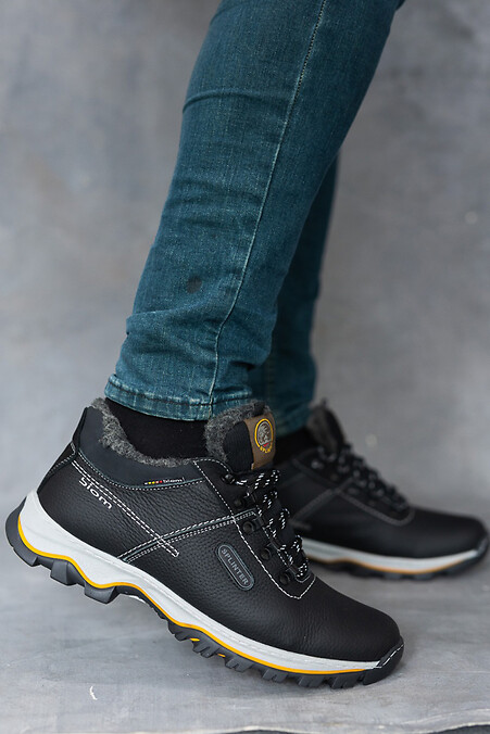 Men's winter sneakers. Sneakers. Color: black. #8018921