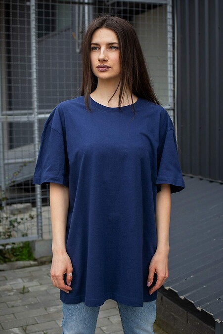 Oversized T-shirt Without Great. T-shirts. Color: blue. #8042921