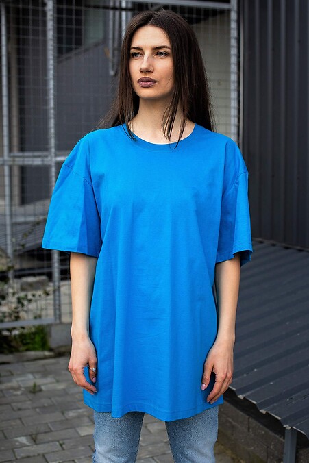 Oversized T-shirt Without Great. T-shirts. Color: blue. #8042923