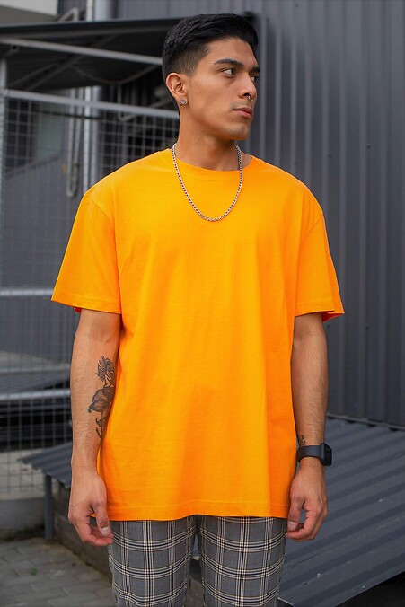 Koszulka oversize bez Wielkiej. T-shirty. Kolor: pomarańczowy. #8042924