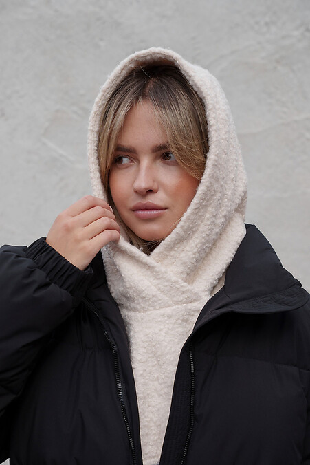 Тепла Шапка Капюшон Капор Теді На Флісі  Mathilda White Woman - #8055925