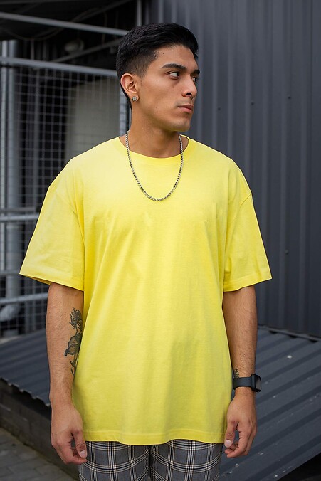 Übergroßes T-Shirt ohne großartig. T-Shirts. Farbe: gelb. #8042932