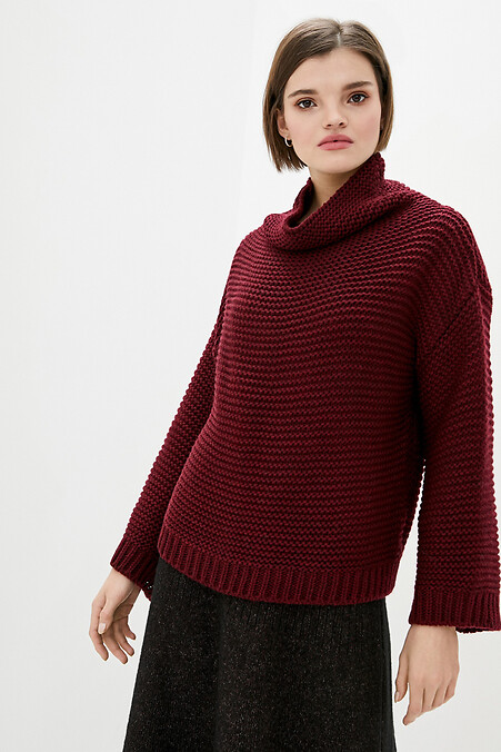 Sweter damski. Kurtki i swetry. Kolor: czerwony. #4034954