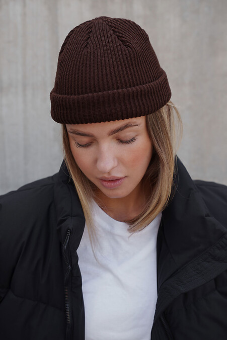 Шапка Бини  Leon Коричневая Woman - #8055960