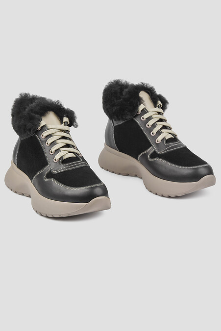 Зимові жіночі кросівки на платформі - #4205967