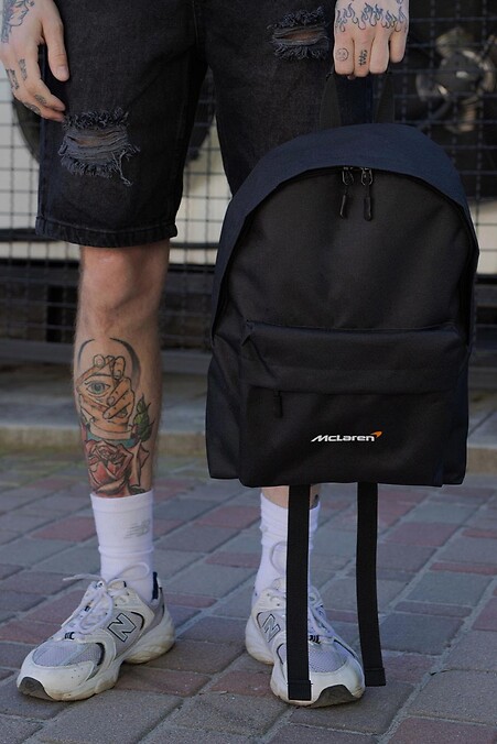 Herren Freizeit Schulrucksack Compact mit Druck McLaren Schwarz - #8049970